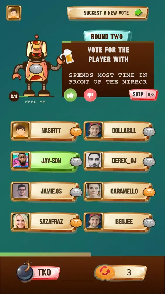 Rowdy Rumble Drinking Game Screenshots