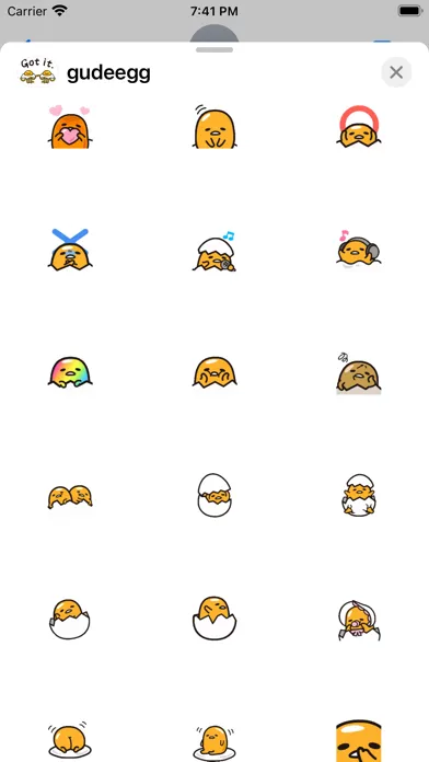 تصاویر Gudetama's Stickers