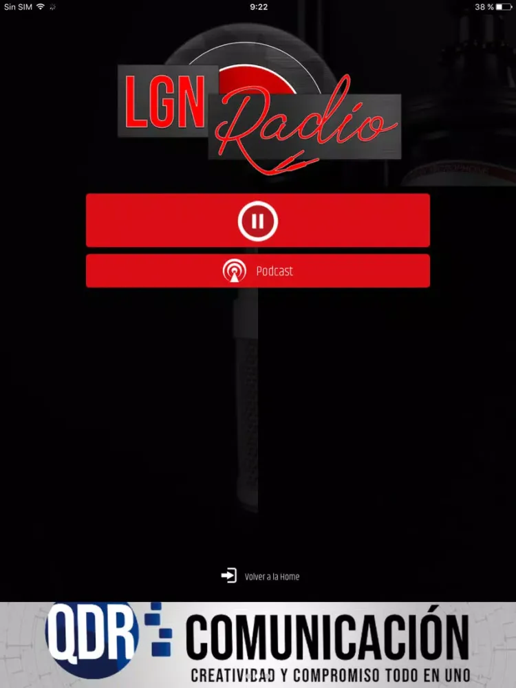 Captures d'écran de LGN Radio iPad 