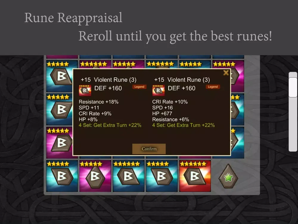 RuneCraft Simulator for Summoners War iPad  스크린샷