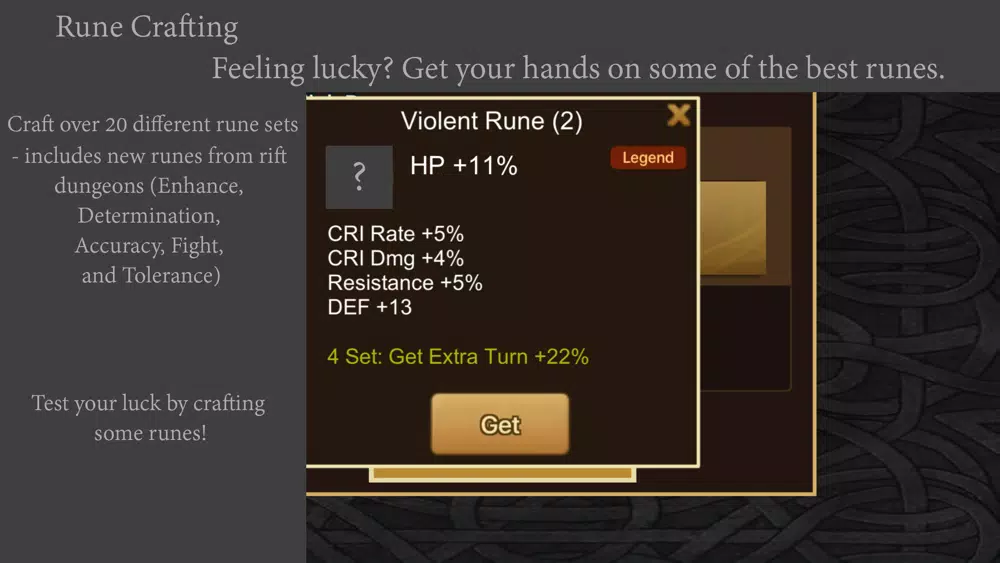 Ảnh chụp màn hình của RuneCraft Simulator for Summoners War