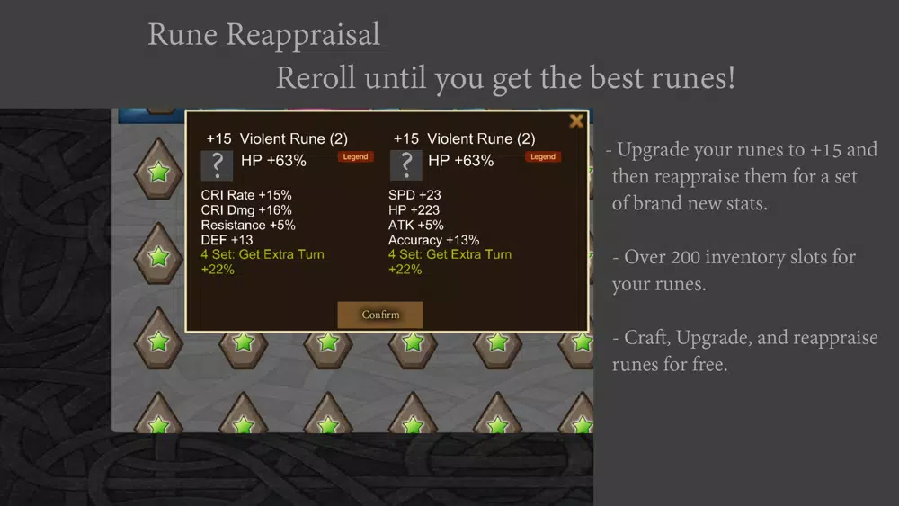 Ảnh chụp màn hình của RuneCraft Simulator for Summoners War