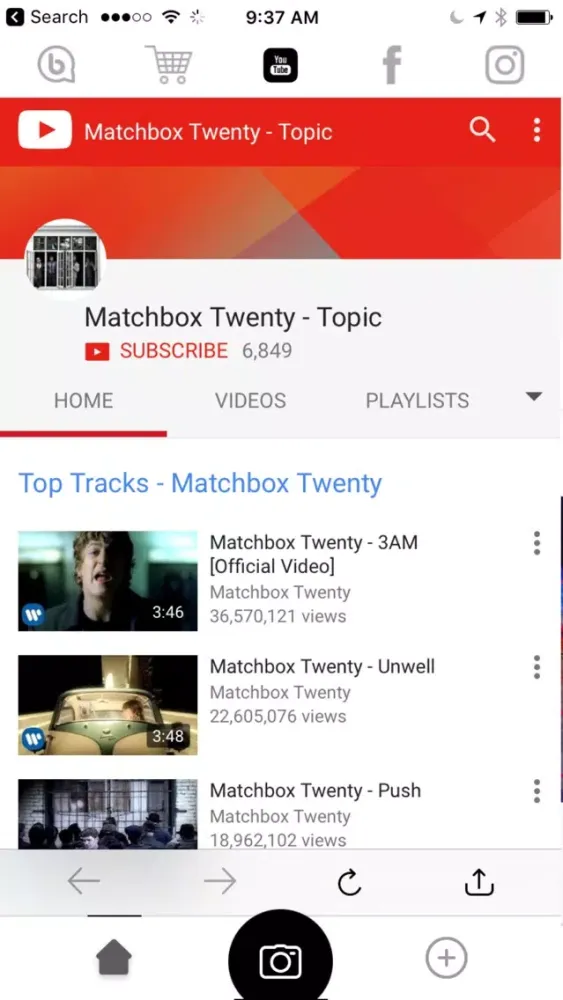 Zrzuty ekranu Matchbox Twenty - Music, Tour & Tickets (Official)