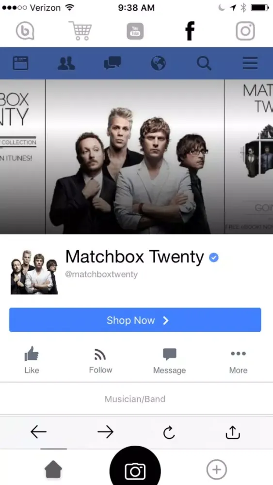 Zrzuty ekranu Matchbox Twenty - Music, Tour & Tickets (Official)
