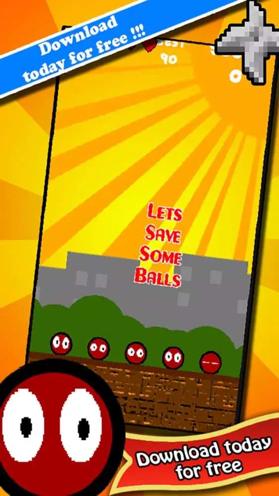 Bouncy Bouncing Shuriken Ball - by Cobalt Play Games Ekran Görüntüleri