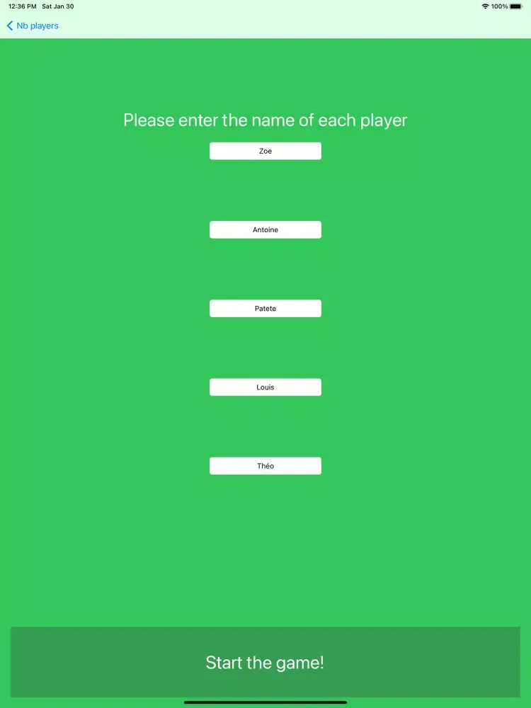 Tarot scoring iPad  스크린샷