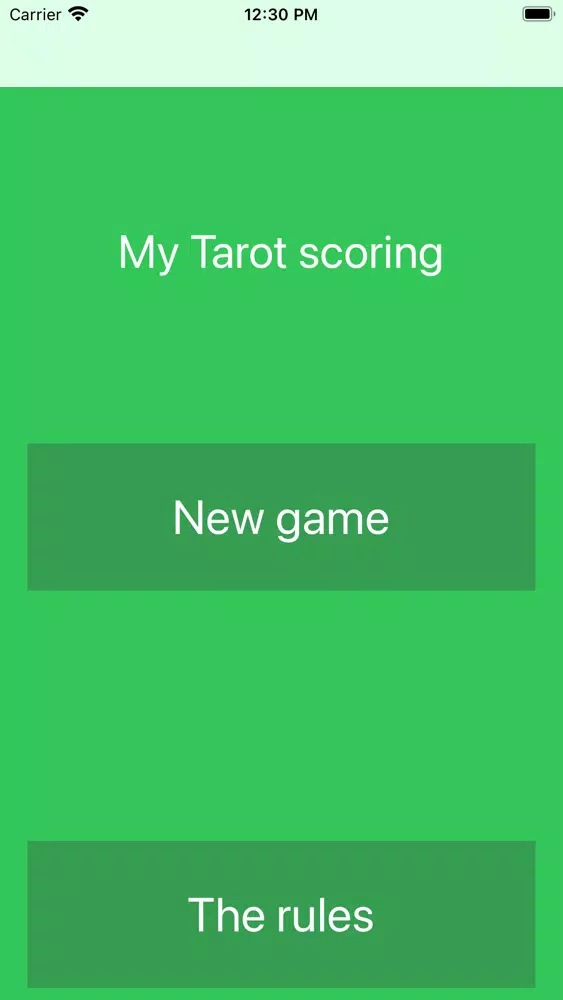 Capturas de pantalla de Tarot scoring