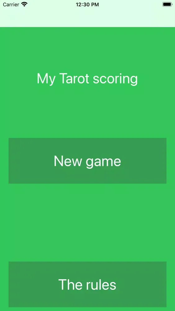 Tarot scoring 스크린샷