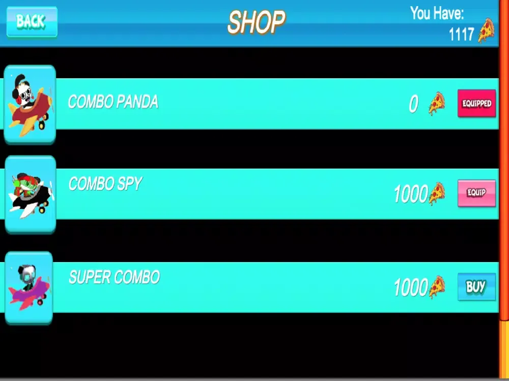 combo fly panda iPad  Screenshots