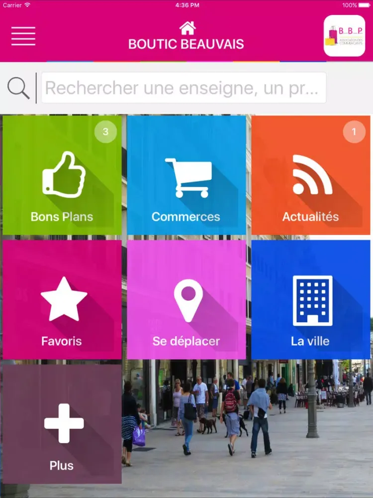 Capturas de tela do Boutic Beauvais iPad 