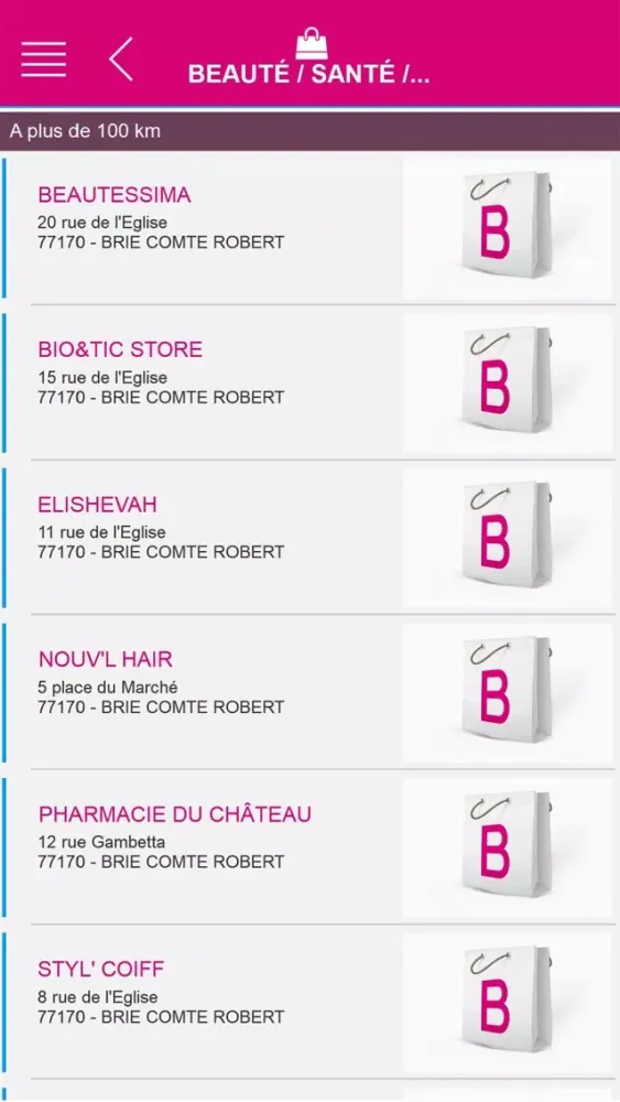 Capturas de tela do Vitrines de l'Orée de la Brie