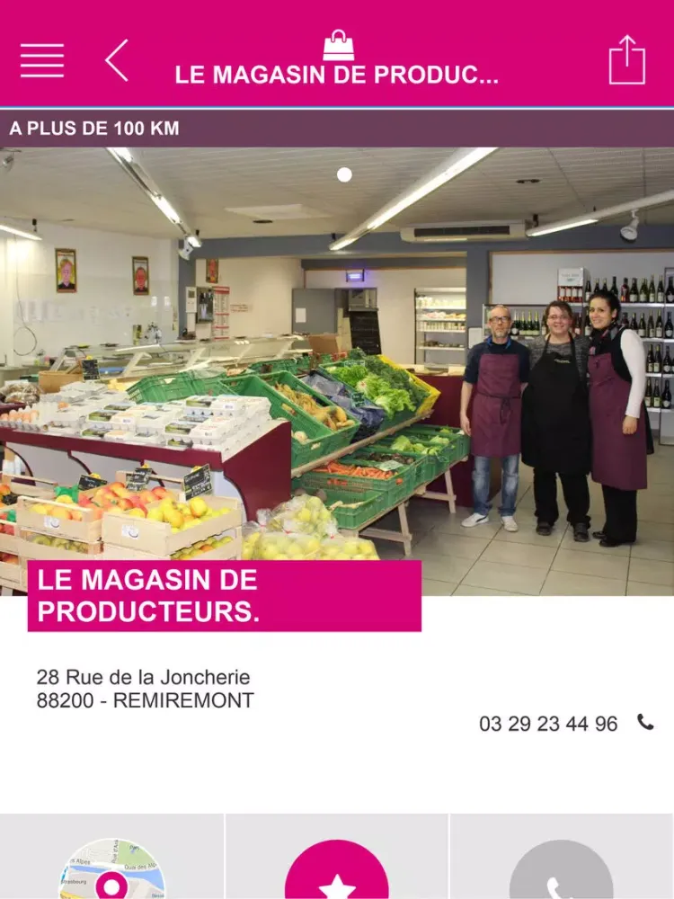 Ảnh chụp màn hình của Boutic Remiremont iPad 