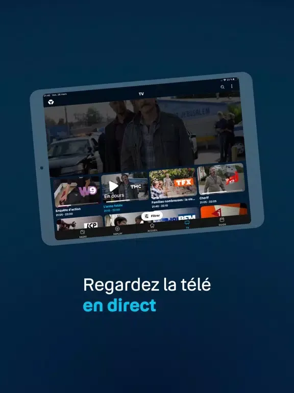 Zrzuty ekranu B.tv par Bouygues Telecom iPad 