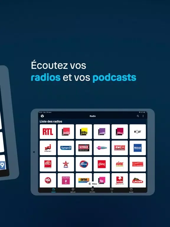 Zrzuty ekranu B.tv par Bouygues Telecom iPad 