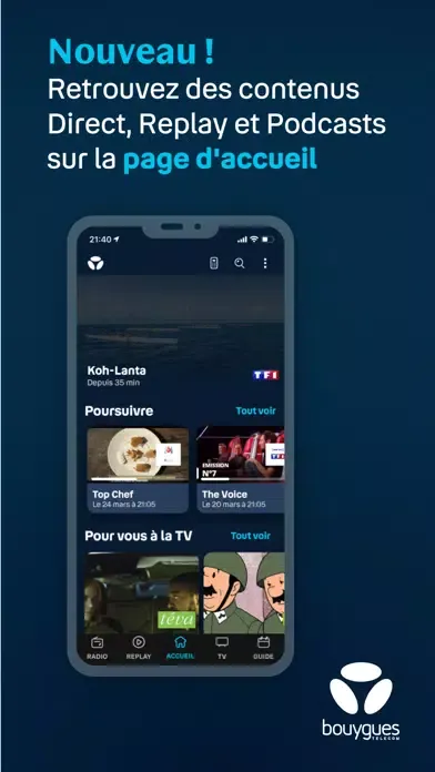 Zrzuty ekranu B.tv par Bouygues Telecom