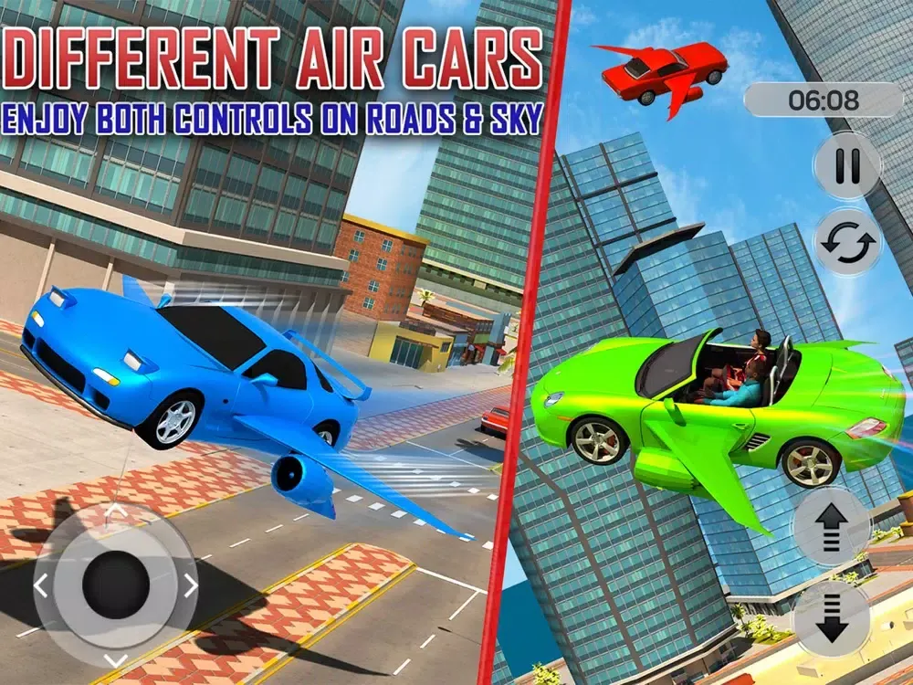 Скриншоты Flying Limo Taxi 3D iPad 