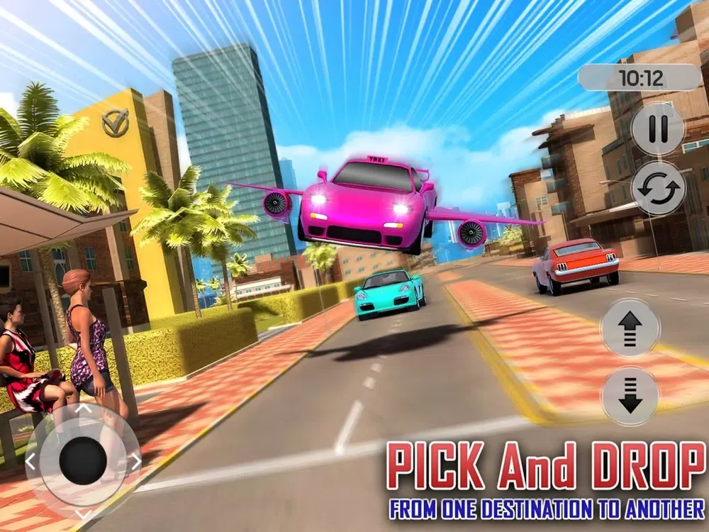 Скриншоты Flying Limo Taxi 3D iPad 