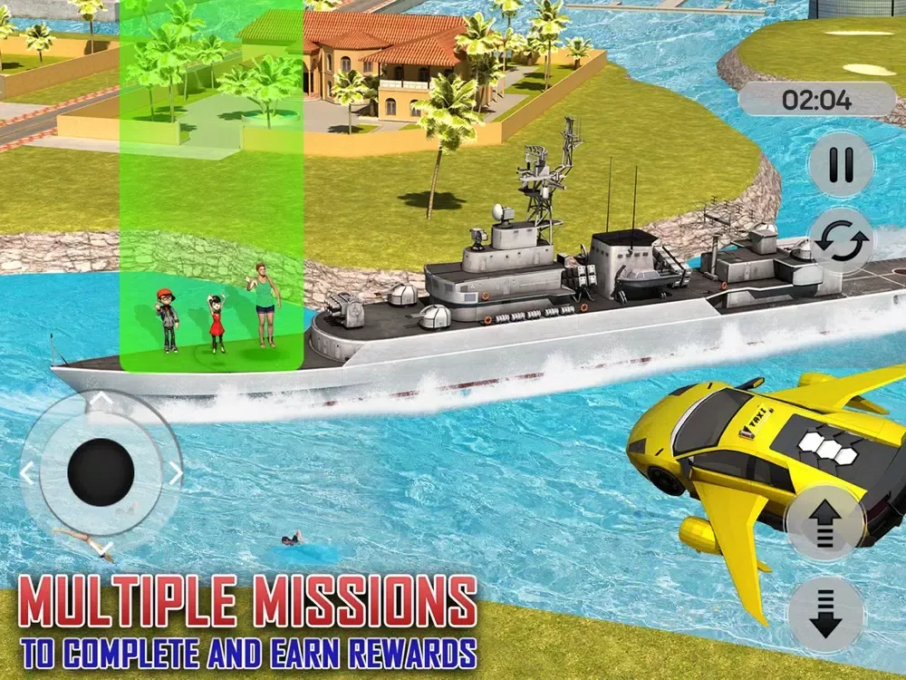 Скриншоты Flying Limo Taxi 3D iPad 