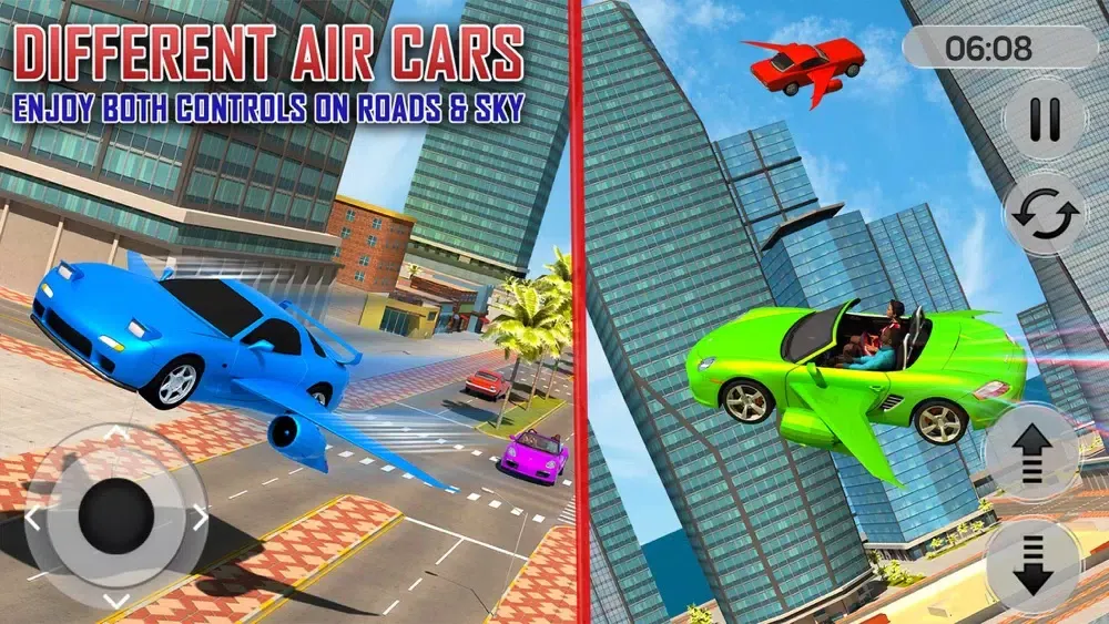 Скриншоты Flying Limo Taxi 3D