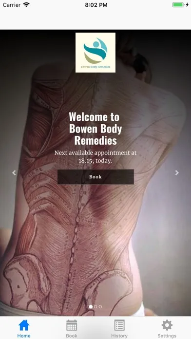 Zrzuty ekranu Bowen Body Remedies