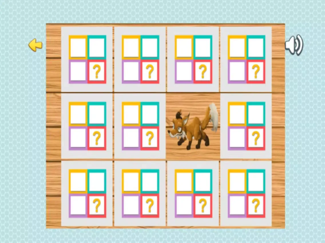Скриншоты matching animal pictures - remember cards animal iPad 
