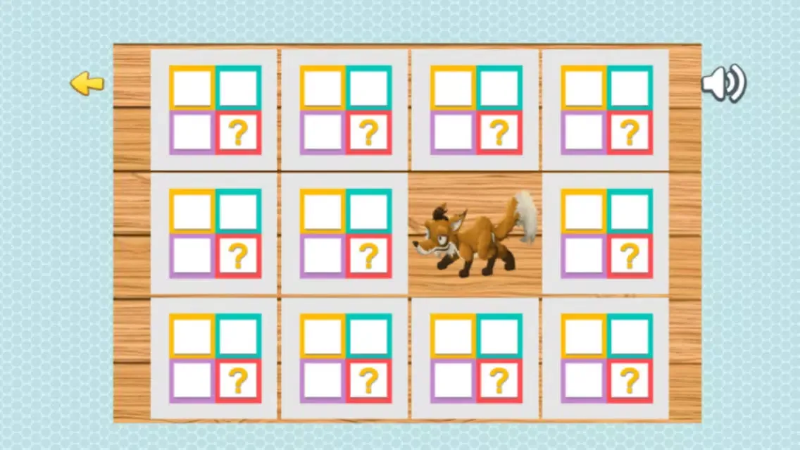 Скриншоты matching animal pictures - remember cards animal