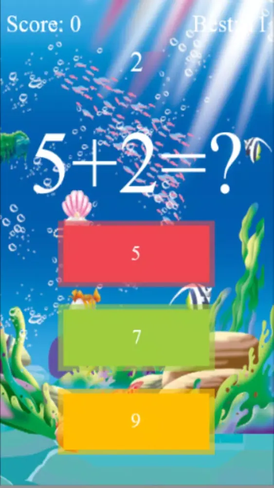 Captures d'écran de Crazy Math Game On Time