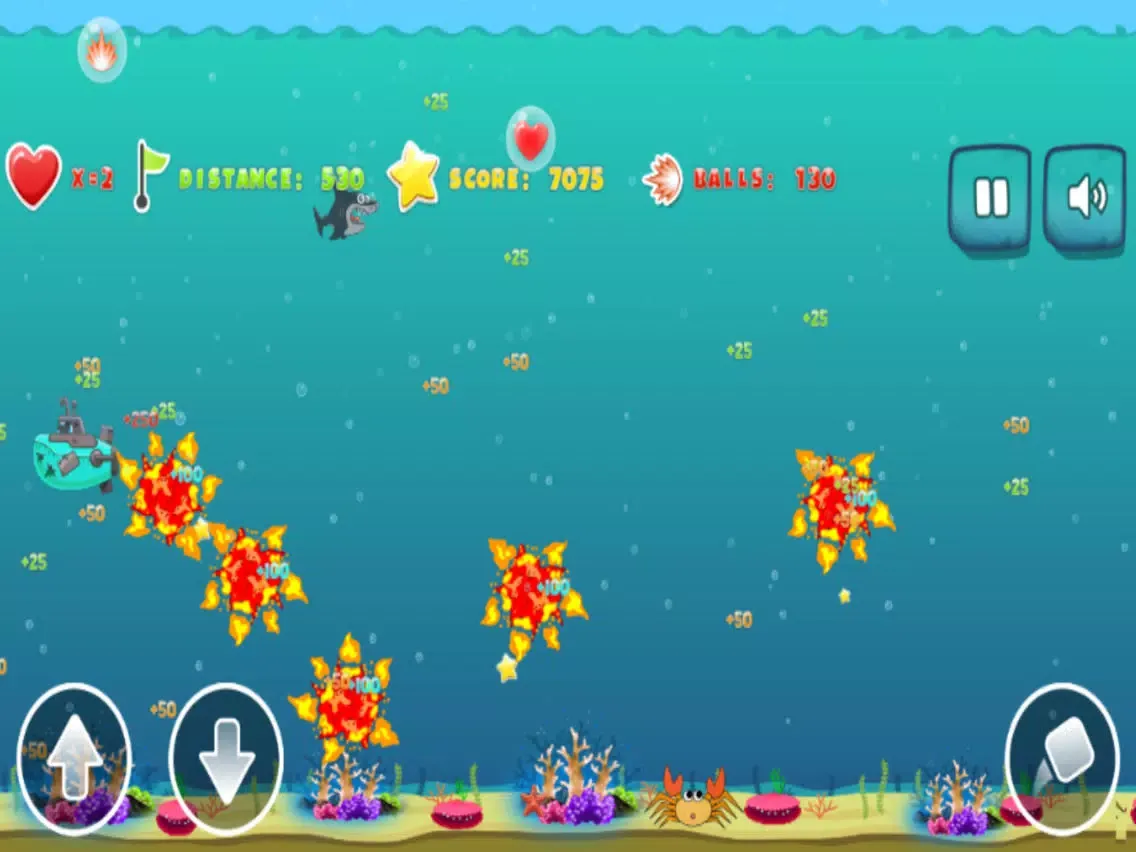 Screenshot di mad shark sea attack iPad 
