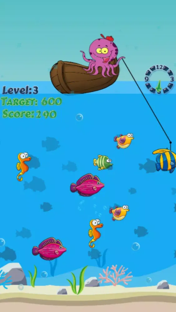 Tangkapan skrin Fishing Game Free for Kid