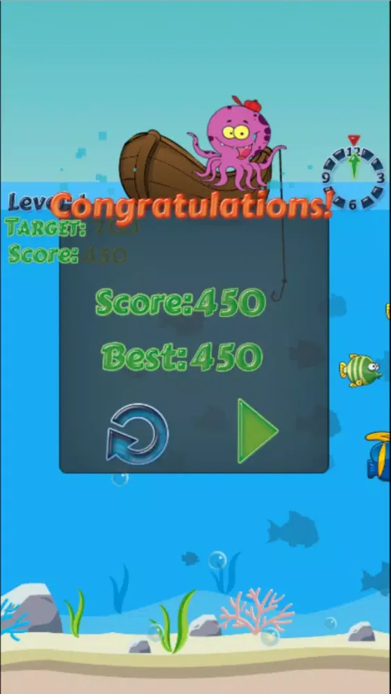 Tangkapan skrin Fishing Game Free for Kid