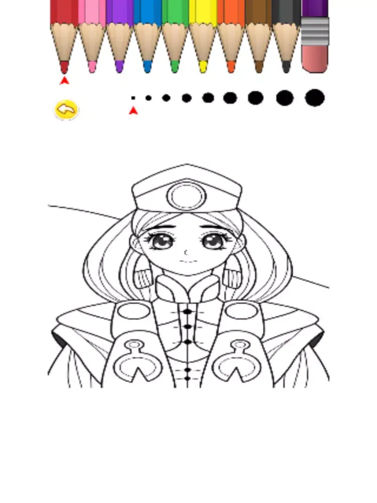 Kids Coloring Book - Princess Akita iPad  Screenshots
