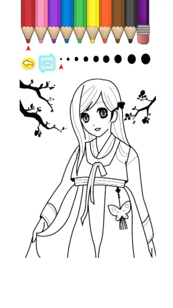 Zrzuty ekranu Kids Coloring Book - Princess Midori