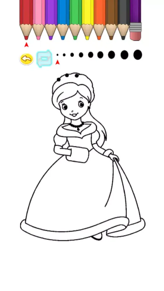 Zrzuty ekranu Kids Coloring Book - Princess Midori