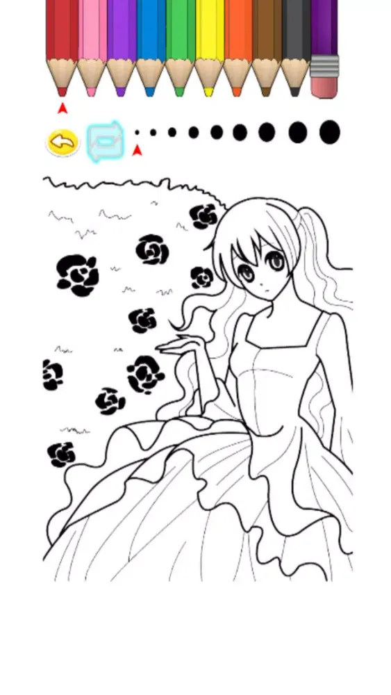 Zrzuty ekranu Kids Coloring Book - Princess Midori
