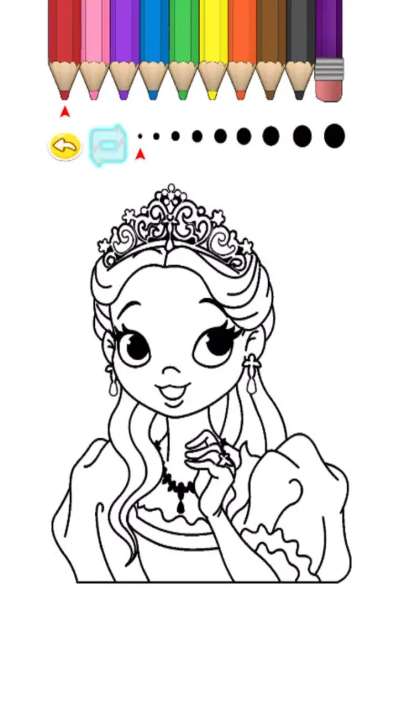 Zrzuty ekranu Kids Coloring Book - Princess Midori