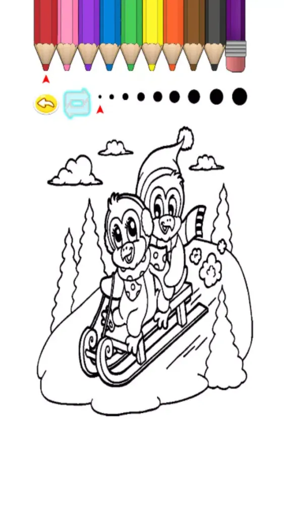 Captures d'écran de Kids Coloring Book - Cute Cartoon Sumire