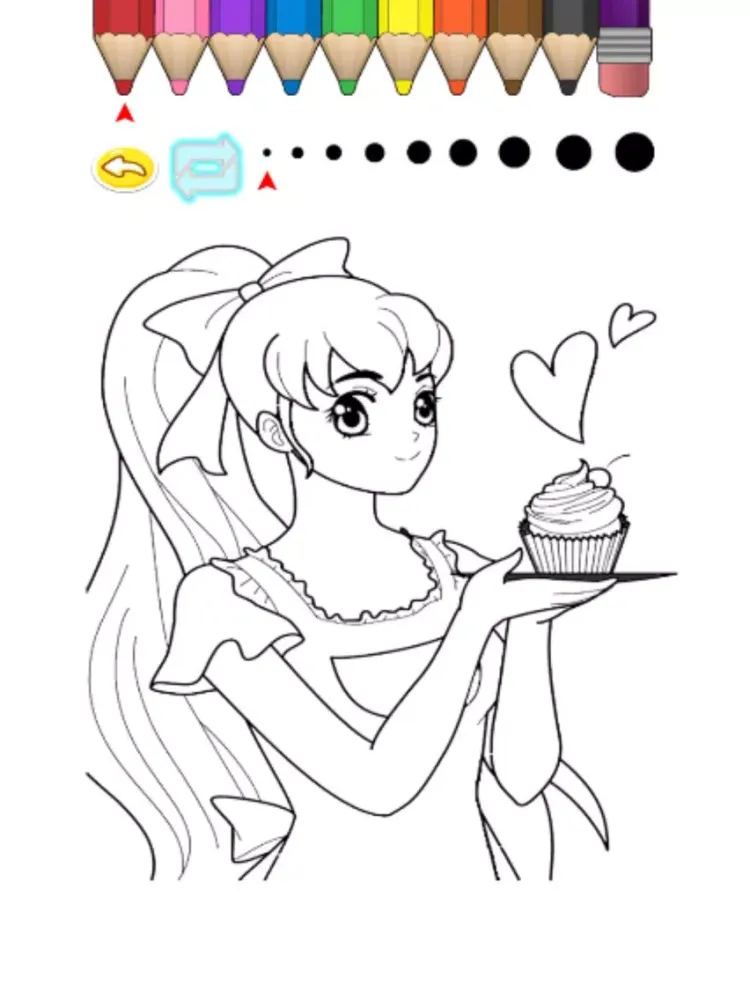 Kids Coloring Book - Cute Cartoon Uemoto iPad Screenshots