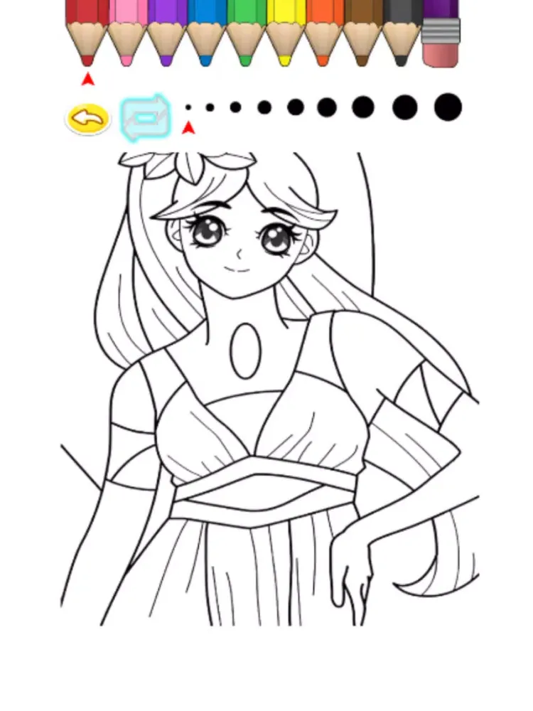 Kids Coloring Book - Cute Cartoon Uemoto iPad Screenshots