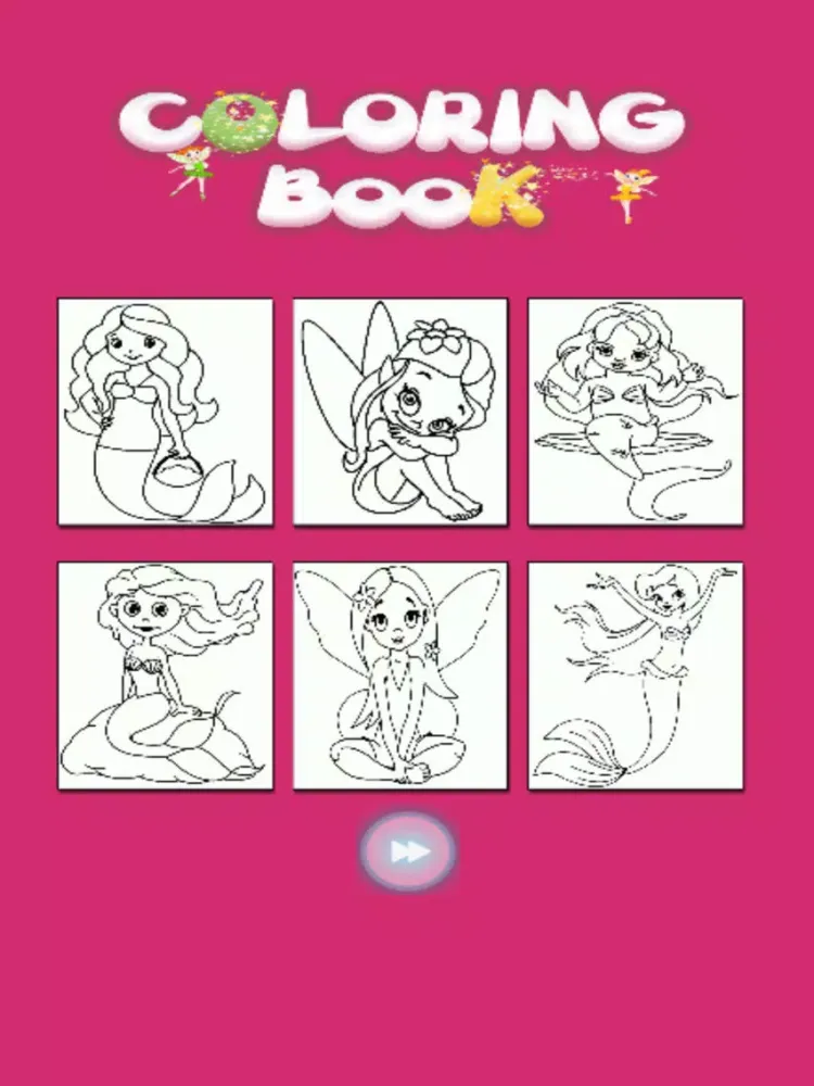 Kids Coloring Book - Princess Cartoon iPad 应用截图