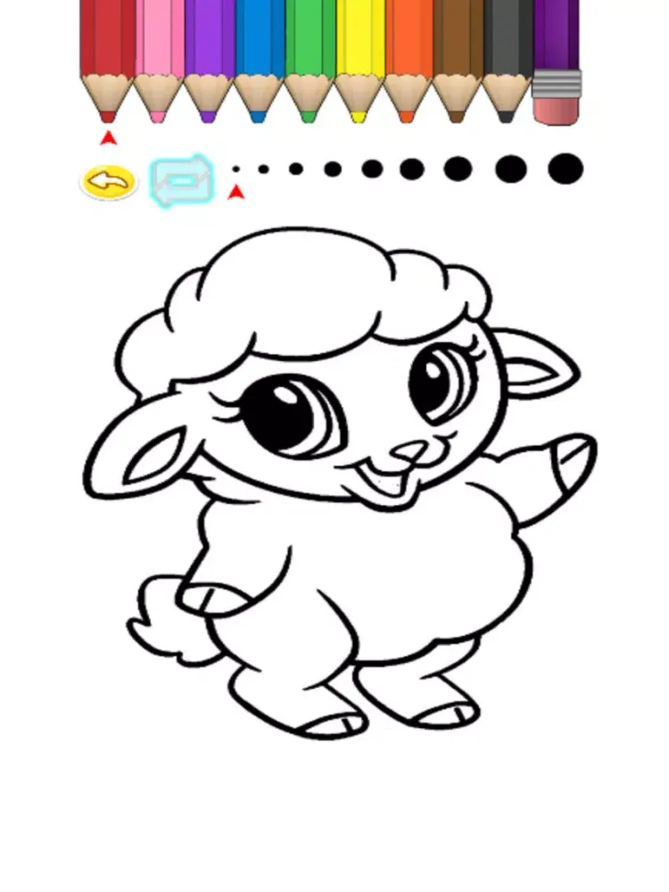 Kids Coloring Book - Cute Animals iPad  スクリーンショット