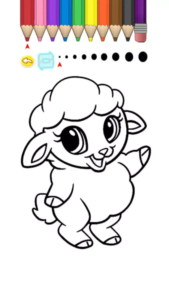 Kids Coloring Book - Cute Animals スクリーンショット