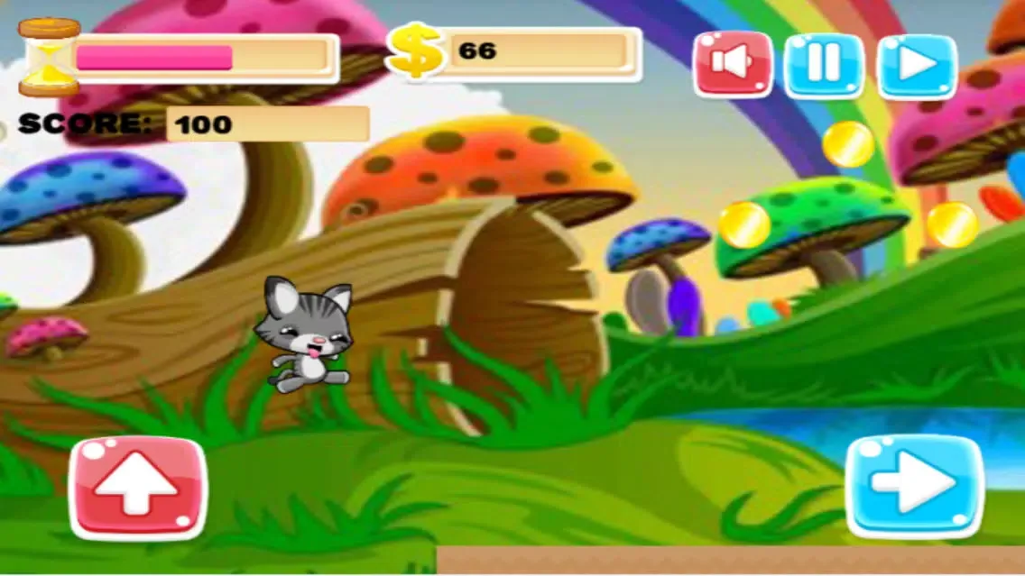 kitty jumper - meo happy free for kids 스크린샷