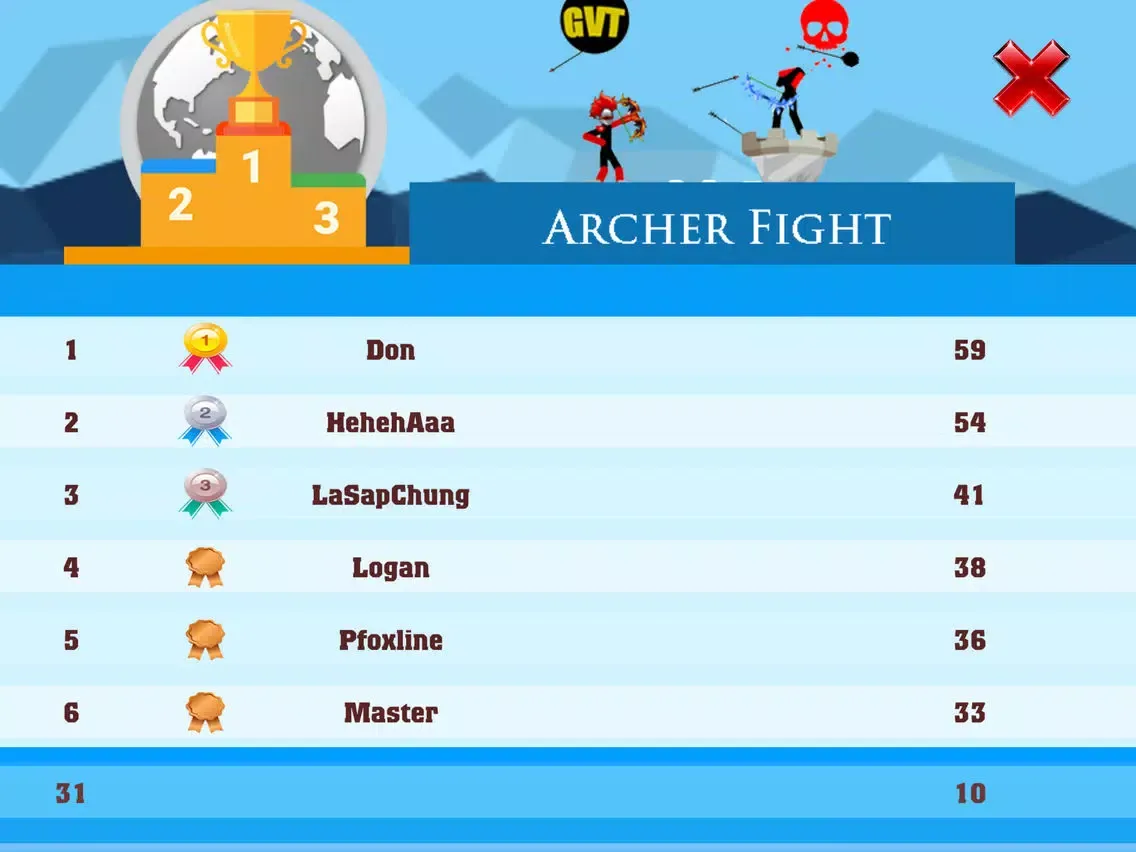 Captures d'écran de Archer Fight: Stickman iPad 