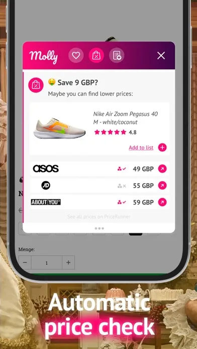 Molly Shopping Assistent应用截图