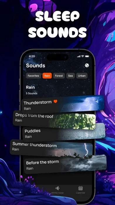 Screenshot di White Noise Calm Sleep Sounds