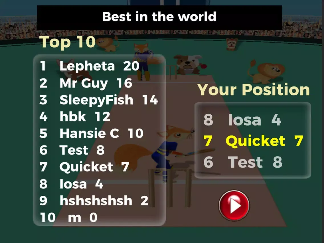 Скриншоты Quicket Cricket iPad 