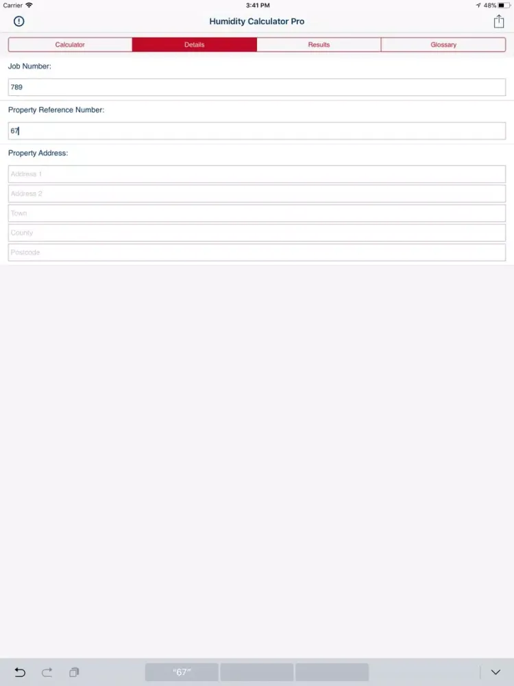 Ảnh chụp màn hình của Humidity Calculator (Pro) iPad 