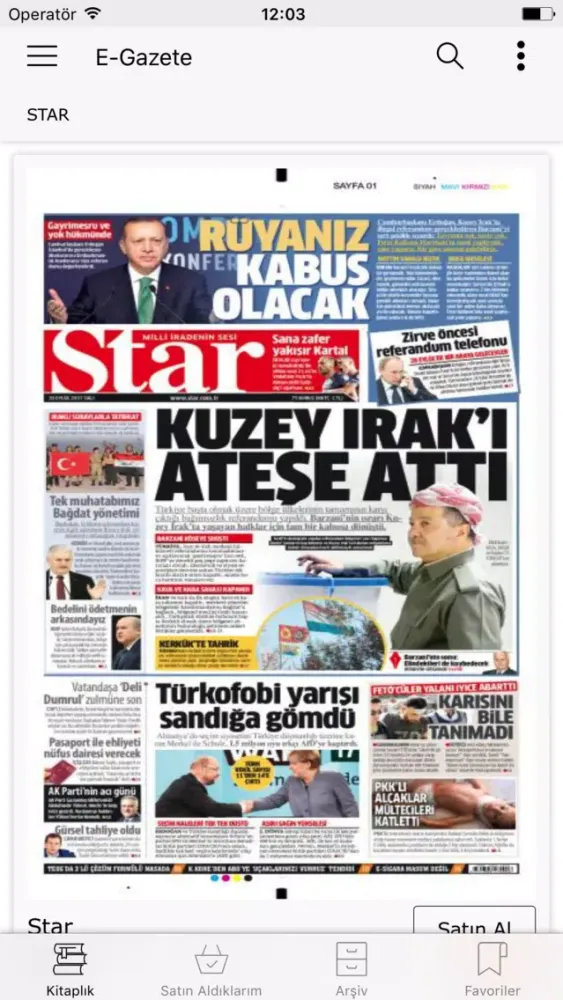 Tangkapan layar Star eGazete