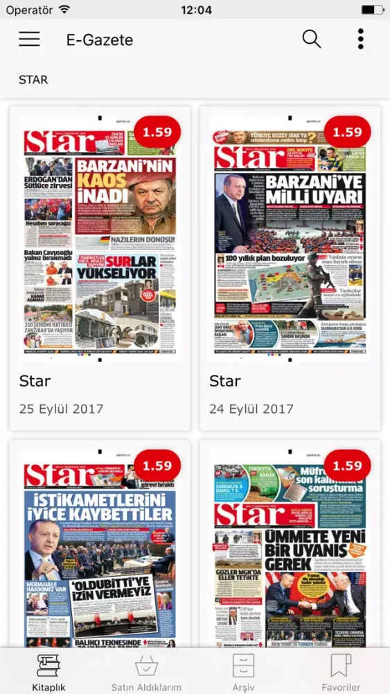 Tangkapan layar Star eGazete
