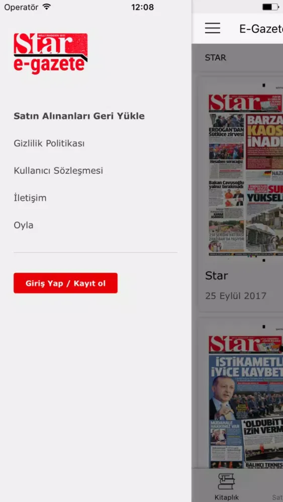 Tangkapan layar Star eGazete